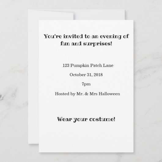 Cute Halloween Herfst Pug Pugkin Pumpkin Patch Kaart (Achterkant)