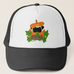 Cute Halloween Herfst Pug Pugkin Pumpkin Patch Trucker Pet