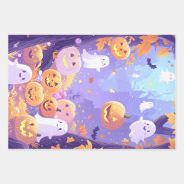 Cute Halloween Inpakpapier Vel