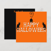 Cute Halloween Invitation (Devant / Derrière)
