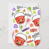 Cute halloween invitation à la fête du costume (Dos)