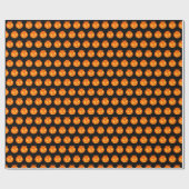 Cute Halloween Jack O'Lantern Pumpkin Pattern Cadeaupapier (Vlak)