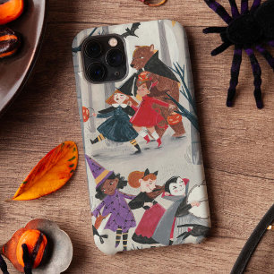 Cute Halloween kinder kostuum truc en traktatie pa iPhone 13 Hoesje