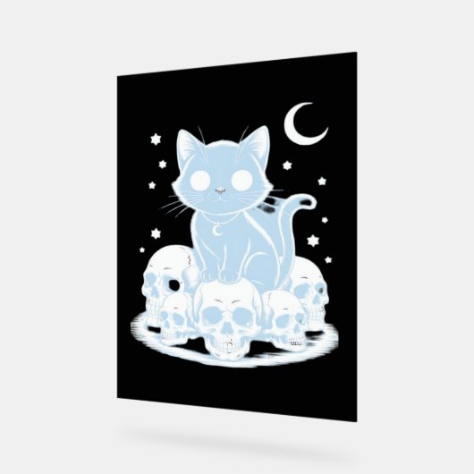 Cute Halloween Kitten Chat Gothique Esthétique Ess (Angle)