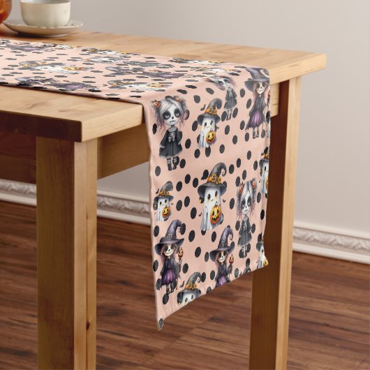 Cute Halloween Korte Tafelloper (Voorbeeld)
