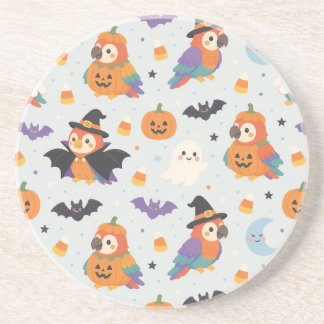 Cute Halloween Kostuum Papegaaien Onderzetter