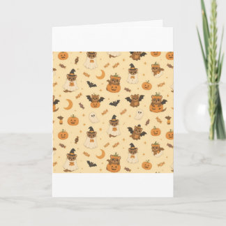 Cute Halloween Kostuum Wezel Kaart