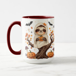 Cute Halloween Luiaard Mok Spookachtige Luiaard in