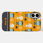 Cute Halloween Monsters Gepersonaliseerd Case-Mate iPhone Case (Achterkant (horizontaal))
