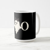 Cute Halloween Mug - "Boo" Ghost avec Bow (Devant droit)