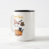 Cute Halloween Mug Boo-Thé Ghost Bat Chat (Devant gauche)