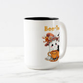 Cute Halloween Mug Boo-Thé Ghost Bat Chat (Devant droit)