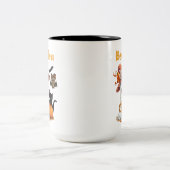 Cute Halloween Mug Boo-Thé Ghost Bat Chat (Centre)