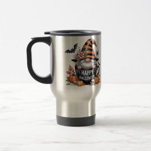 Cute Halloween Mug with Elf in Coffee Cup | Happy Reisbeker (Links)