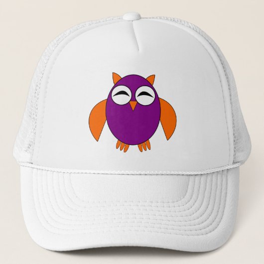 Cute Halloween Owl Casquette (Devant)