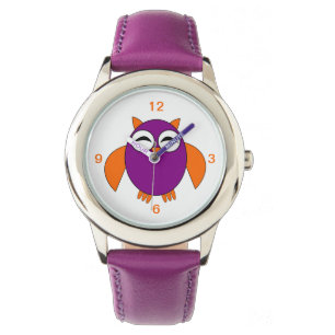 Cute Halloween Owl Kinder Watch with Numbers Horloge