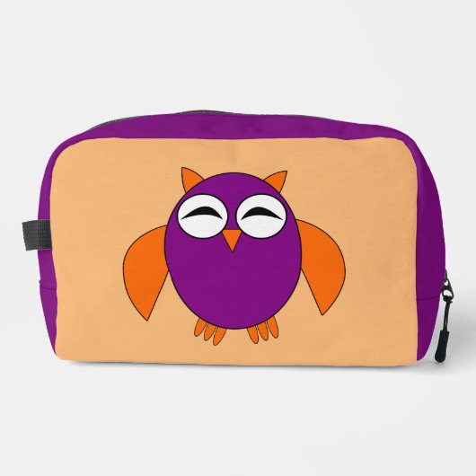 Cute Halloween Owl Patterned Toilettasje (Voorkant)