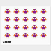 Cute Halloween Owl Stickers (Vel)