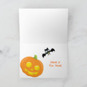 Cute Halloween Owls Kinder Kaart (Binnen)