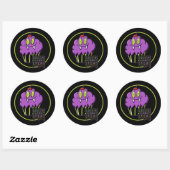 Cute Halloween Paars Vampire Cupcake Stickers (Vel)