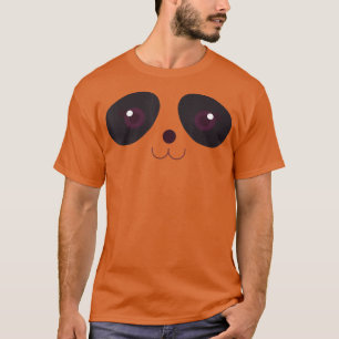 Cute Halloween Panda Beer Face Costume Kawaii Kind T-shirt