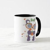 Cute Halloween Panda Eyeball Coeurs Halloween Mug (Devant droit)