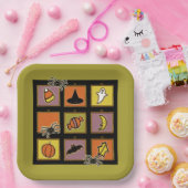 Cute Halloween Papieren Bordje (Feest)