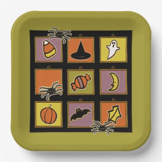 Cute Halloween Papieren Bordje (Voorkant)