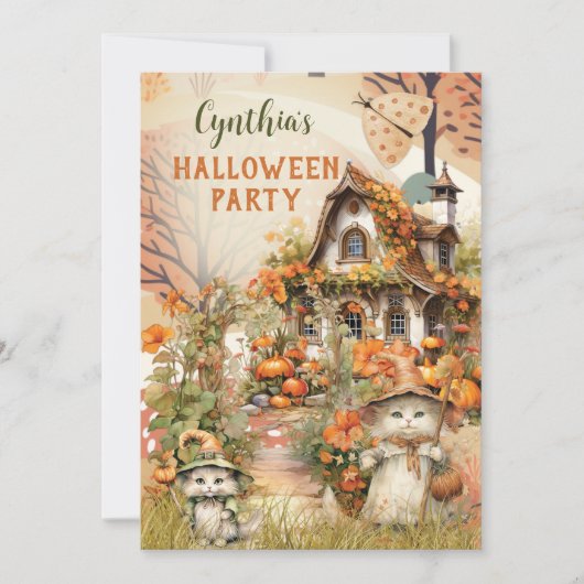 Cute Halloween Party Invitation (Devant)