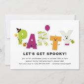 Cute Halloween Party Invitation (Devant)