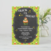 Cute Halloween Party Invitation (Debout devant)