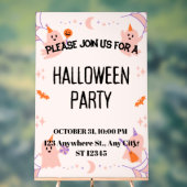 Cute Halloween Party Invitation Acryl Bord (Neutraal)