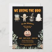 Cute Halloween Party Invitation Kaart (Voorkant)