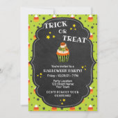Cute Halloween Party Invitation Kaart (Voorkant)