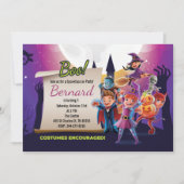 Cute Halloween Party Kaart (Voorkant)