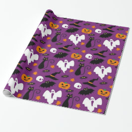 Cute Halloween Pattern Cadeaupapier