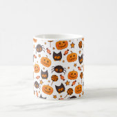 Cute Halloween Pattern Illustratie Koffiemok (Center)