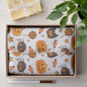Cute Halloween Pattern Illustratie Tissuepapier (Geschenk)