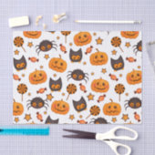 Cute Halloween Pattern Illustratie Tissuepapier (Craft)