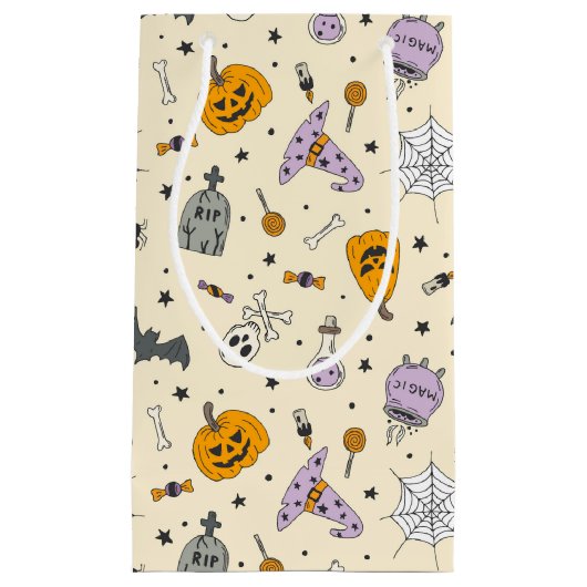 Cute Halloween Pattern Klein Cadeauzakje (Voorkant)
