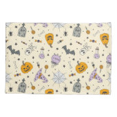 Cute Halloween Pattern Kussensloop (Achterkant)