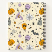 Cute Halloween Pattern Notitieboek (Achterkant)