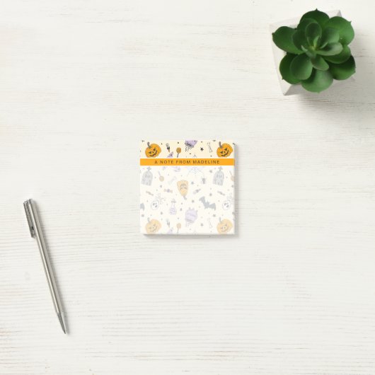 Cute Halloween Pattern Post-it® Notes (Kantoor)