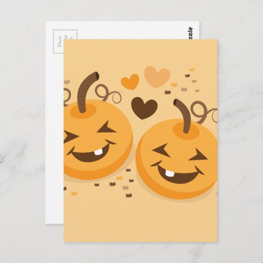 Cute Halloween pomkin baby gezichten Briefkaart (Voorkant / Achterkant)