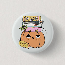 Cute Halloween Pumpkin Book Lover Ronde Button 3,2 Cm