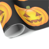 Cute Halloween Pumpkin-Cartoon Illustratie Cadeaupapier (Rol Hoek)