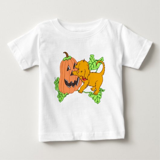 Cute Halloween Pumpkin en Puppy (Voorkant)