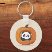 Cute Halloween Pumpkin Panda Sleutelhanger (Voorkant)