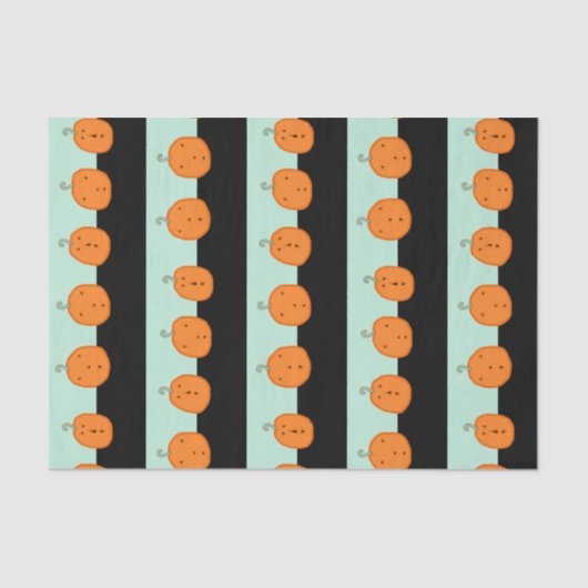 Cute Halloween Pumpkins Tissuepapier (Voorkant)