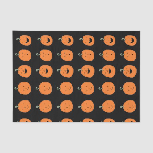 Cute Halloween Pumpkins Tissuepapier (Voorkant)